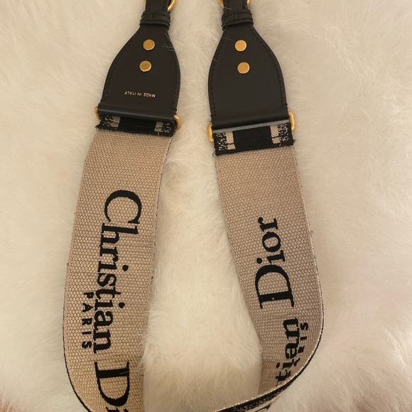 Dior medium saddle bag latte grained calfskin - Picture 12 of 12